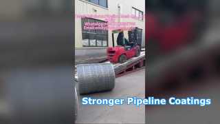 The process of packaging and packing pipeline reinforced mesh